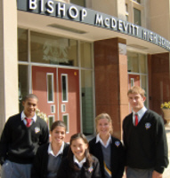 Students at Bishop McDevitt HS